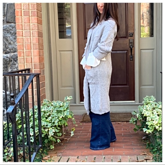 ✨LAST ONE ✨PARIS✨knit longline sweater cardigan - Picture 4 of 6